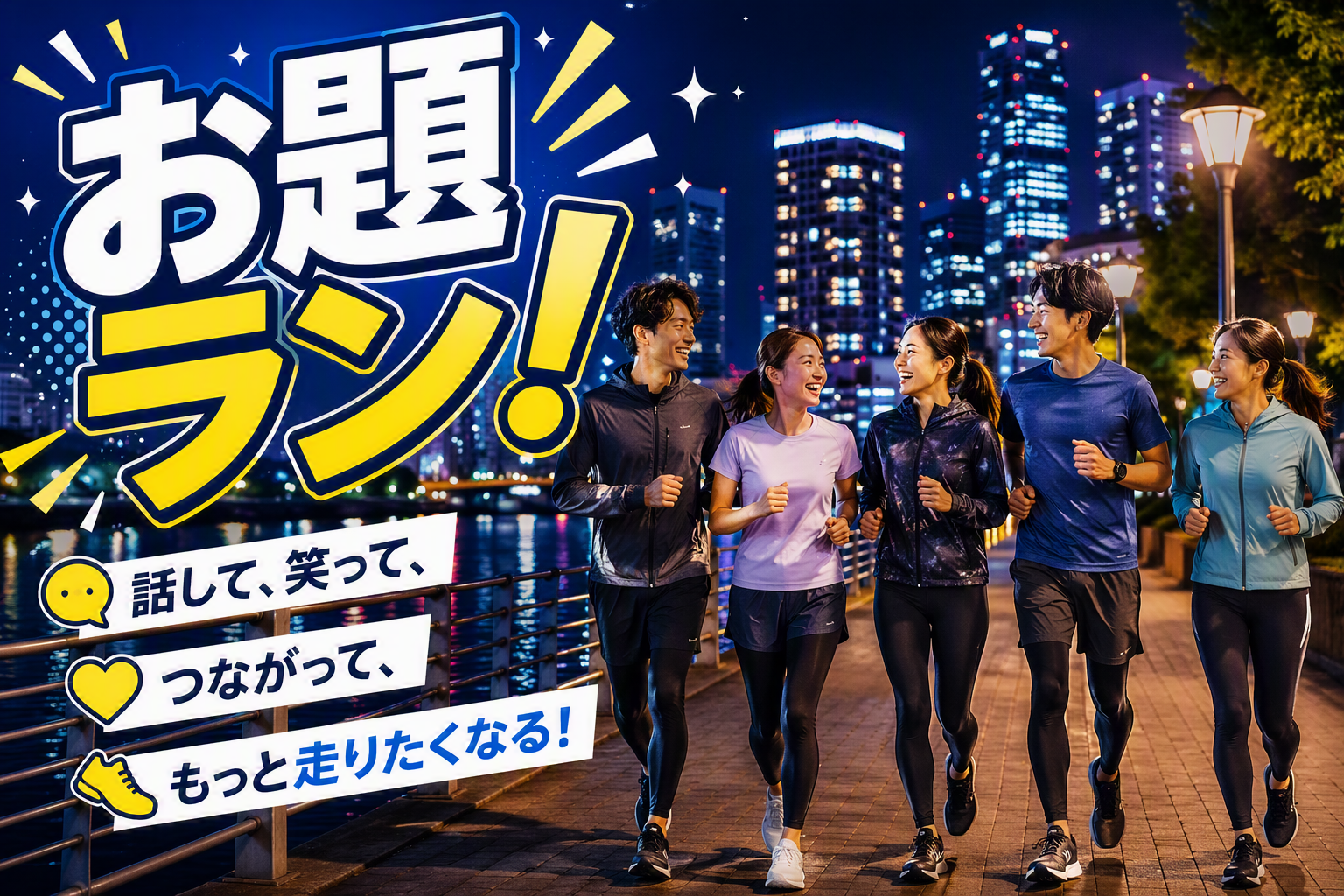 【7/21(火)20:00開催・東京皇居】お題ランで楽しく健康に！初心者歓迎の交流会🏃‍♂️✨20代30代中心✨