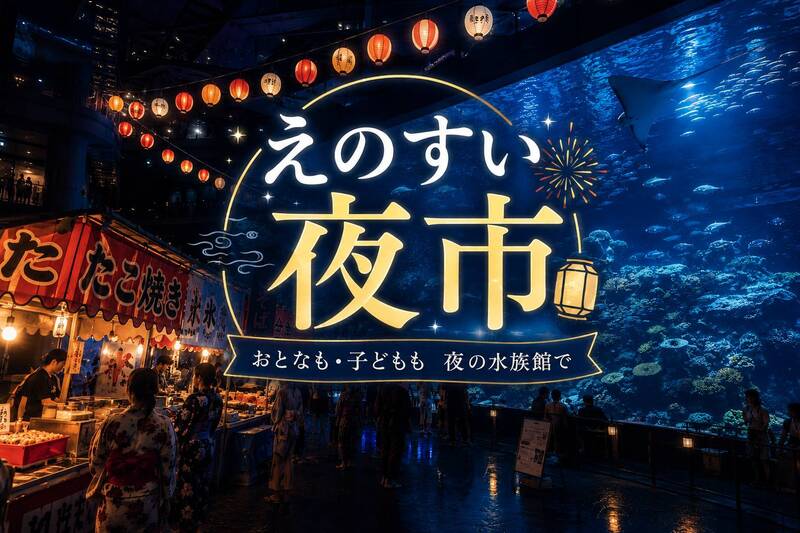 【🔰初参加大歓迎】🌙この日だけ！えのすい夜市をみんなで楽しもう！🪼【特別回】