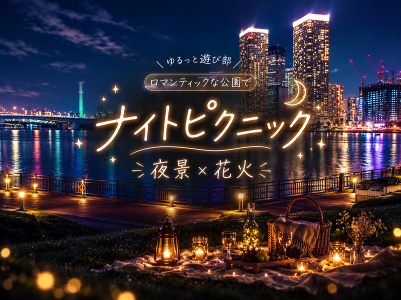 女性主催🌼【夜景×手持ち花火🎇豊洲ナイトピクニック🌙】遅れて参加も⭕️一人参加＆イベント初参加大歓迎❣️