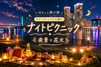 女性主催🌼【夜景×手持ち花火🎇豊洲ナイトピクニック🌙】遅れて参加も⭕️一人参加＆イベント初参加大歓迎❣️