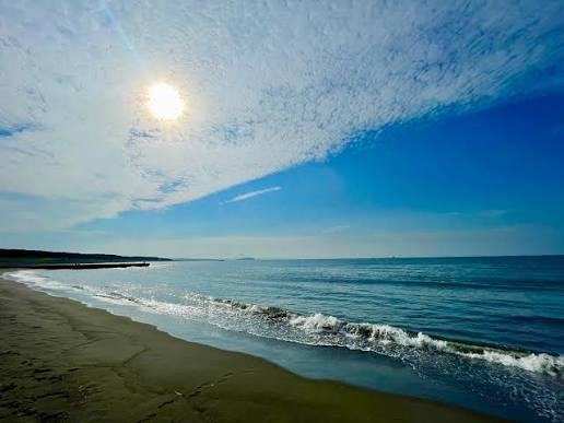  片瀬西海岸で海水浴  少人数2〜3名