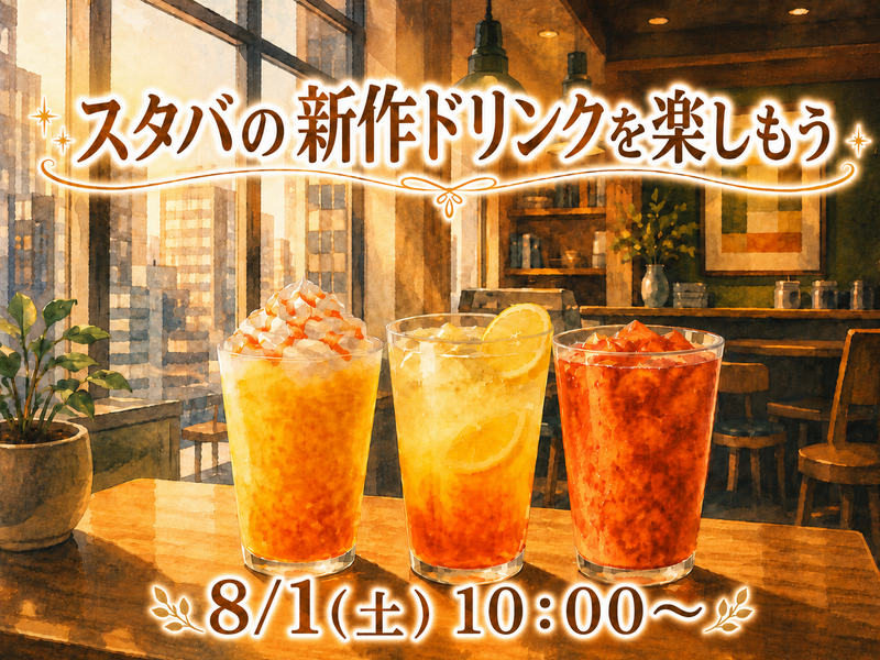 スタバの新作ドリンクで朝活🥤🌅