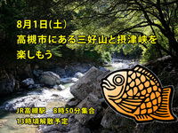 【8/1(土)高槻・三好山登山企画⛰️】初心者・お一人様歓迎！涼やか白滝リフレッシュ＆歴史体験ツアー