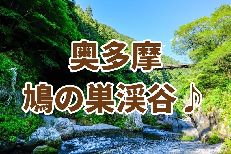 初心者歓迎☘️鳩ノ巣渓谷ハイキング&地元料理・希望者は温泉も