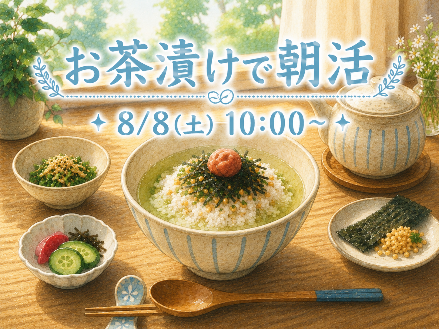 お茶漬けで夏の朝活しよう🌅🍵