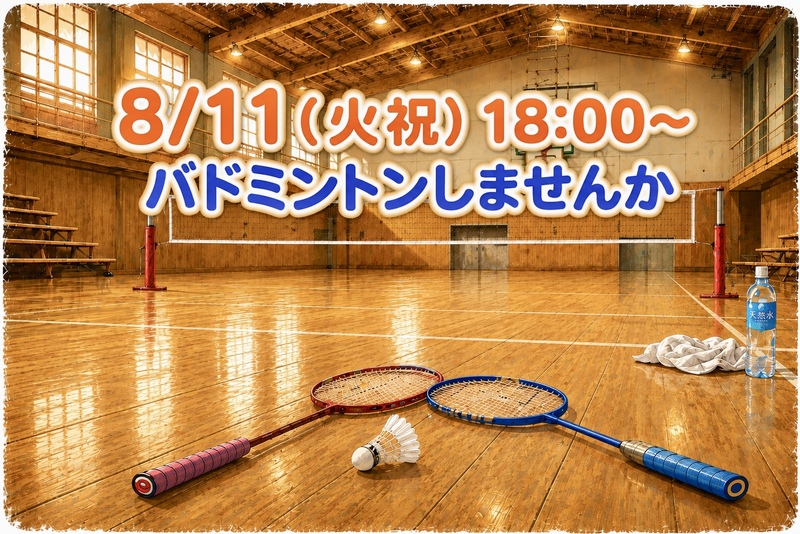 未経験歓迎✨️バドミントンしませんか🏸