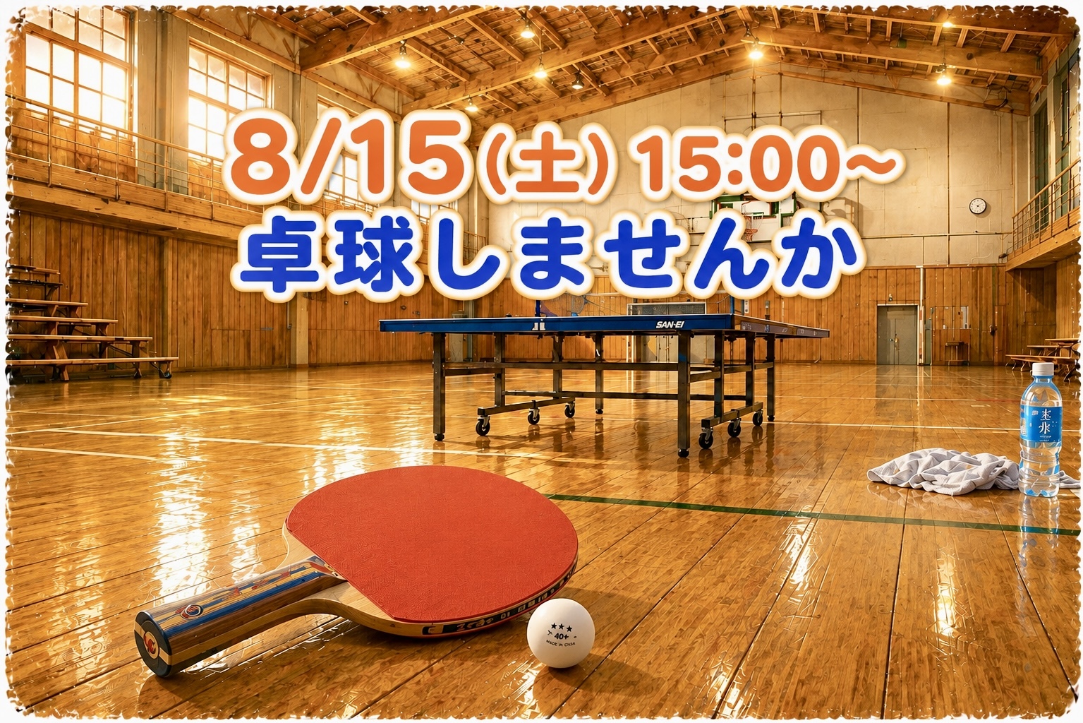 未経験歓迎✨️卓球しませんか🏓