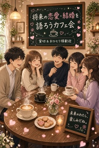【8/22,29土曜＠町田】20代30代限定！将来の恋愛・結婚を語ろうカフェ会☕貸切＆おひとり様歓迎✨
