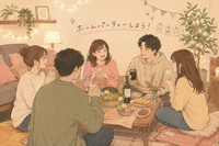 🔰初イベント💕お酒は飲み物持参👌【23歳～34歳中心】少人数でホームパーティーという名のランチ会😋🍴🎉