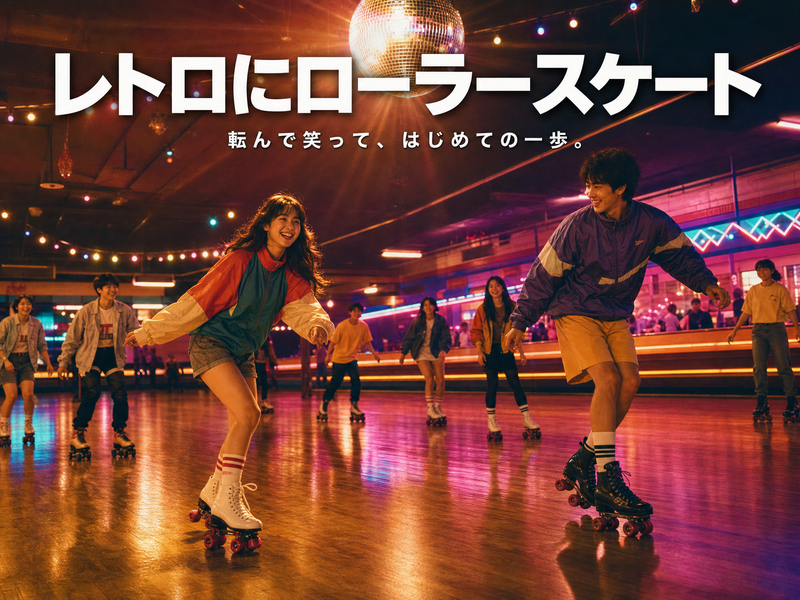 【レトロブーム】東京ドームシティでローラースケート⛸初心者ばかりで転んで笑う