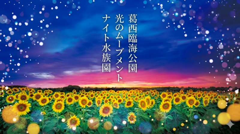 【8/8（土）葛西臨海公園で開催✨】女性主催！光のムーブメント＆ナイト水族園体験でリフレッシュ夕涼みイベント🌊限定開催