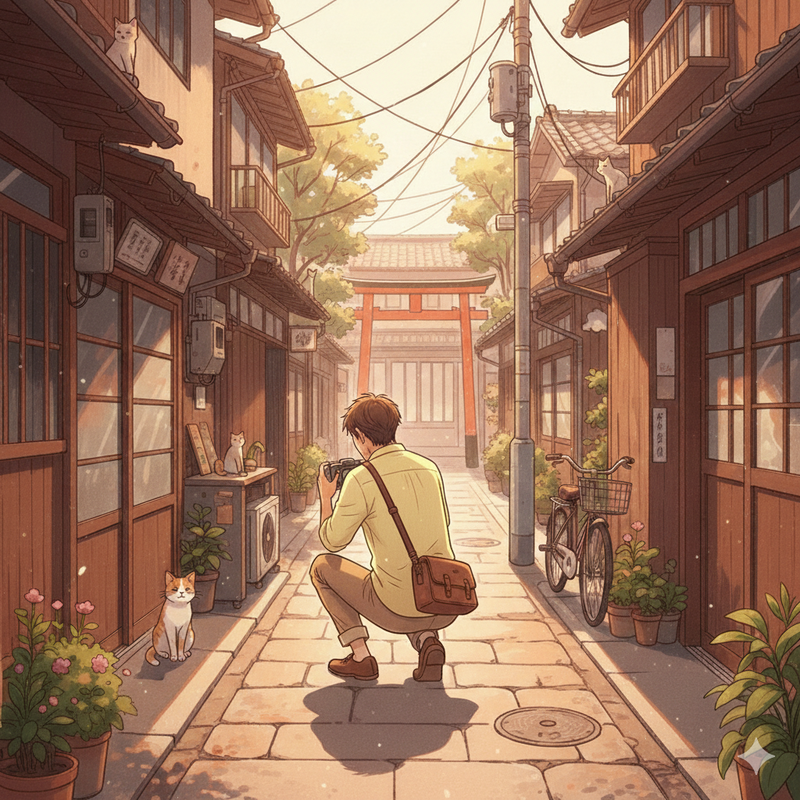 【東京みっけ｜路地裏さんぽ編】夏の谷根千を撮り歩こう🚶🏻