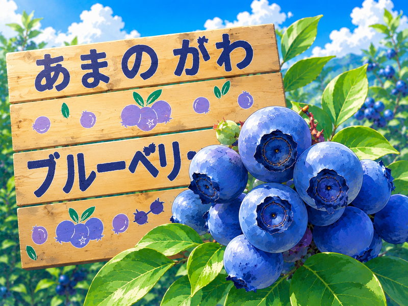8/14（金）ブルーベリー狩り🫐@あまのがわブルーベリー