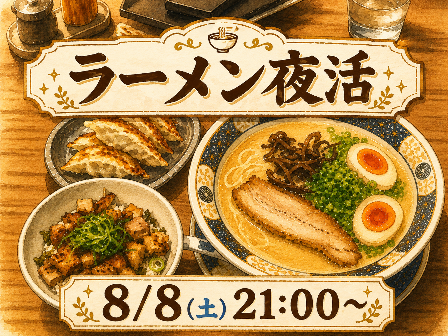 夜ラーメンを食べに行こう🌃🍜