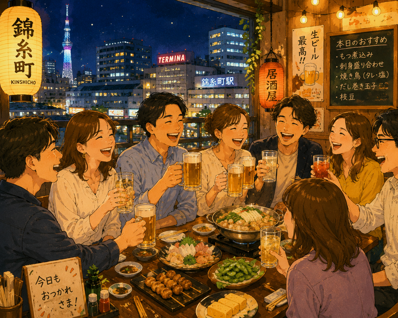 【8/15限定】錦糸町駅前で夜を彩る夏の交流飲み会🍻友達作り！おひとり参加・初心者大歓迎✨