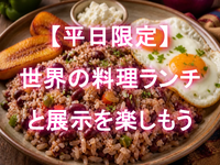 平日しかいけない世界の料理のランチとJICAの展示を楽しもう