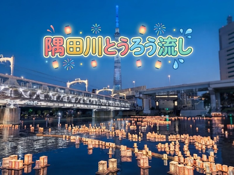 静かで幻想的な「隅田川灯ろう流し」を一緒に眺めませんか？🏮🏮🌙