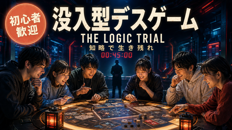 初心者歓迎！没入型デスゲーム体験【没入型デスゲーム】THE LOGIC TRIAL ～知略で生き残れ～