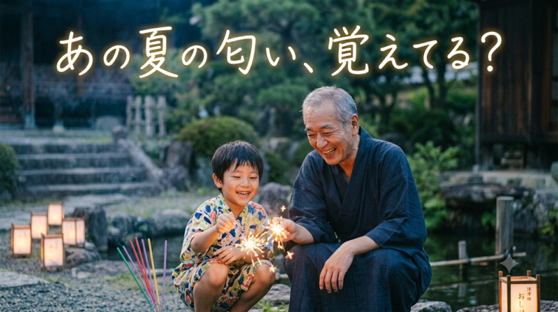 あの夏の匂い、覚えてる？手持ち花火で夏を味わう夜