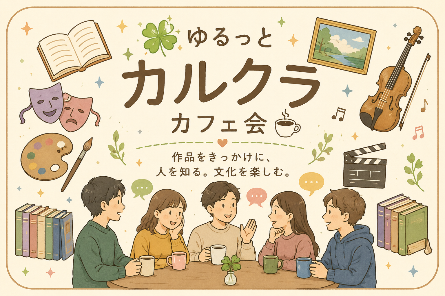 【新宿】ゆるっと🍀カルクラカフェ会☕️