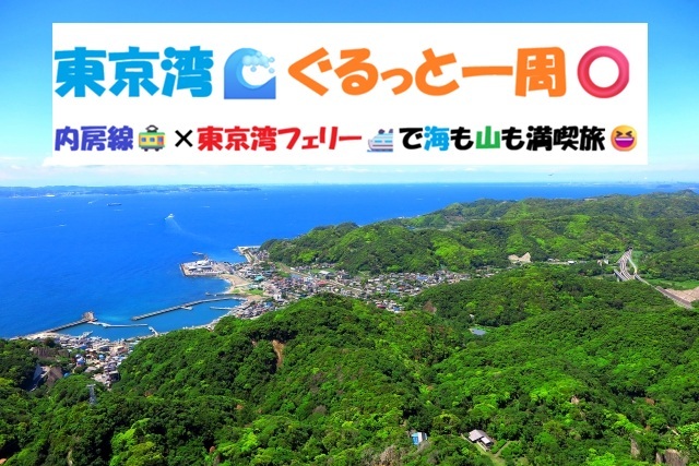 【20代主催】東京湾🌊ぐるっと一周⭕️内房線🚃×東京湾フェリー🛳️で海も山も満喫旅😆