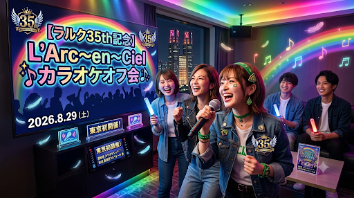【ラルク35th記念】東京（新宿）初開催！初心者歓迎L'Arc〜en〜Ciel カラオケオフ会🎤✨