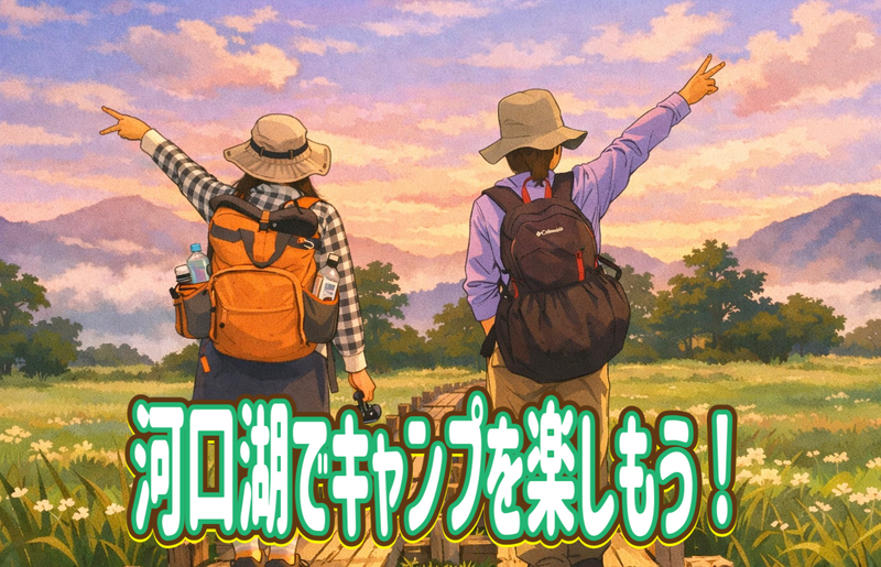 9/5.6【河口湖開催】ゆるキャン△の舞台になった絶景のキャンプ場で夏を満喫！２日目はマリンアクテイビティを体験しよう！