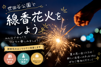 🎇 夏の夜に、世田谷公園で手持ち花火をしよう！