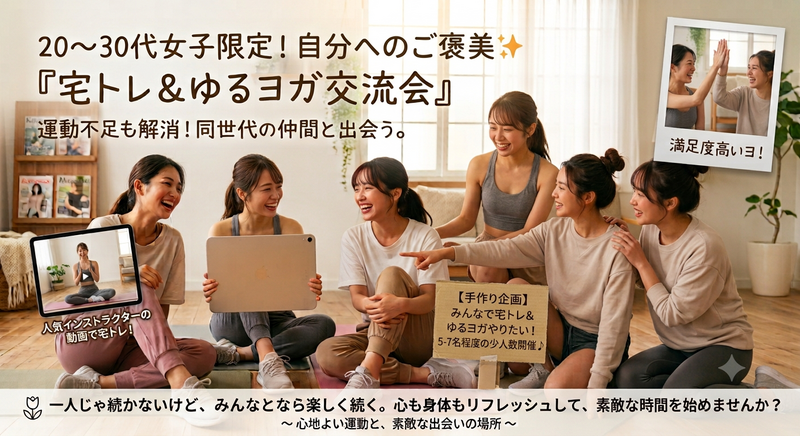 【女性限定】 🕺朝活ゆる宅トレ部🕺