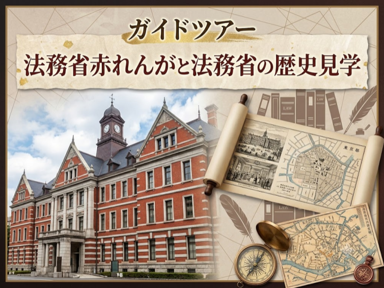 平日限定【団体見学】法務省旧本館赤れんが棟の見学とガイドツアー（希望者は農水省の食堂でランチ会）