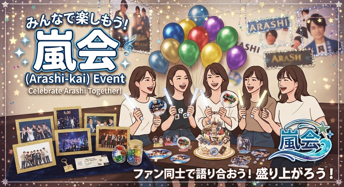 【20-30代女子限定🎀】嵐ファン集まれ〜！！！🌀デュアルモニターでDVD鑑賞やカラオケを楽しもう！