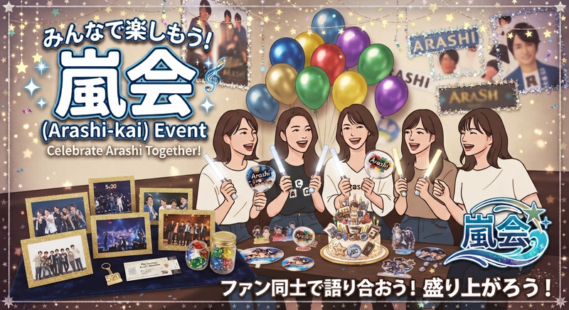 【20-30代女子限定🎀】嵐ファン集まれ〜！！！🌀デュアルモニターでDVD鑑賞やカラオケを楽しもう！