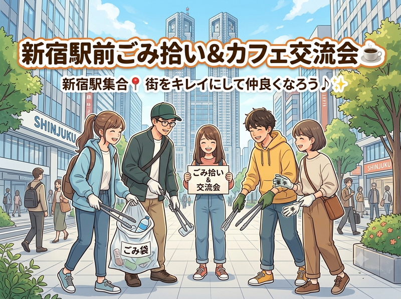 【20代限定・無料】新宿ごみ拾い＆交流会🧹