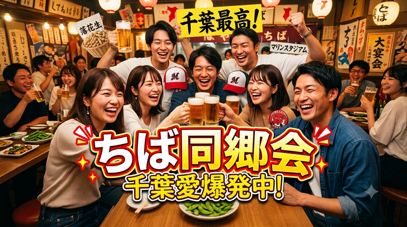 【20〜30代限定】千葉ゆかりの同世代でワイワイ飲もう！「ちば同郷会」🍻