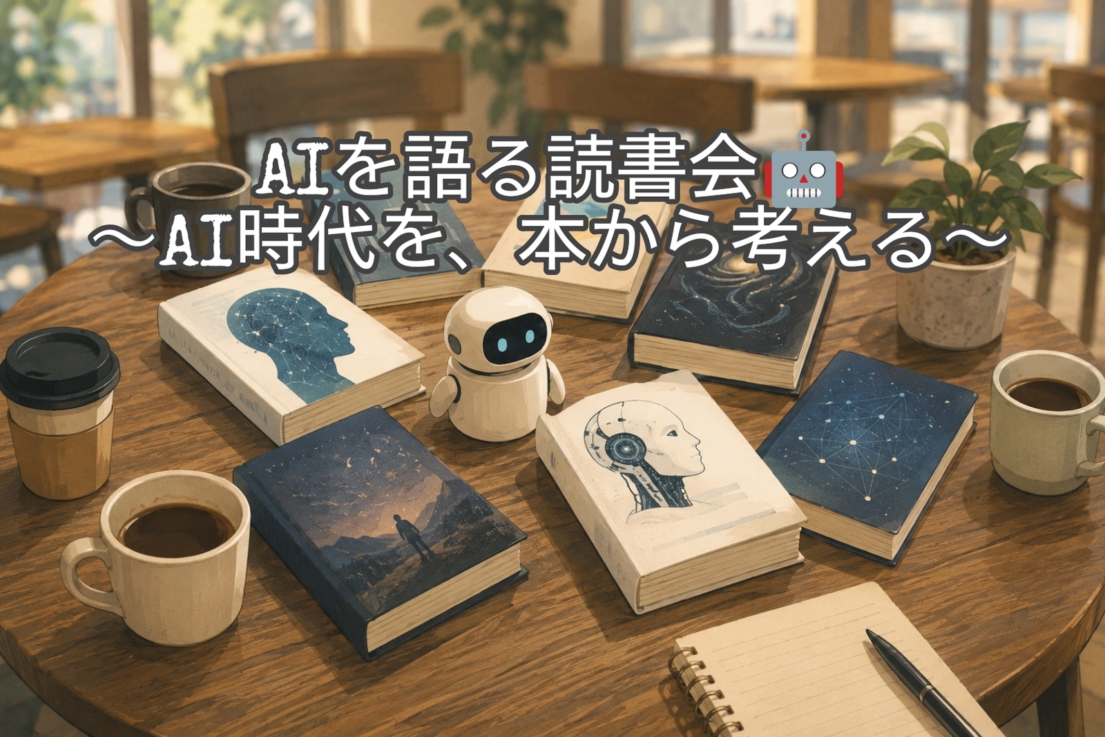 【渋谷朝カフェ開催☕】AIを語る読書会🤖〜AI時代を、本から考える〜
