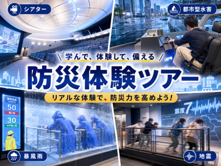 予測できない災害に備える！防災館の「自然災害体験ツアー」に参加しよう
