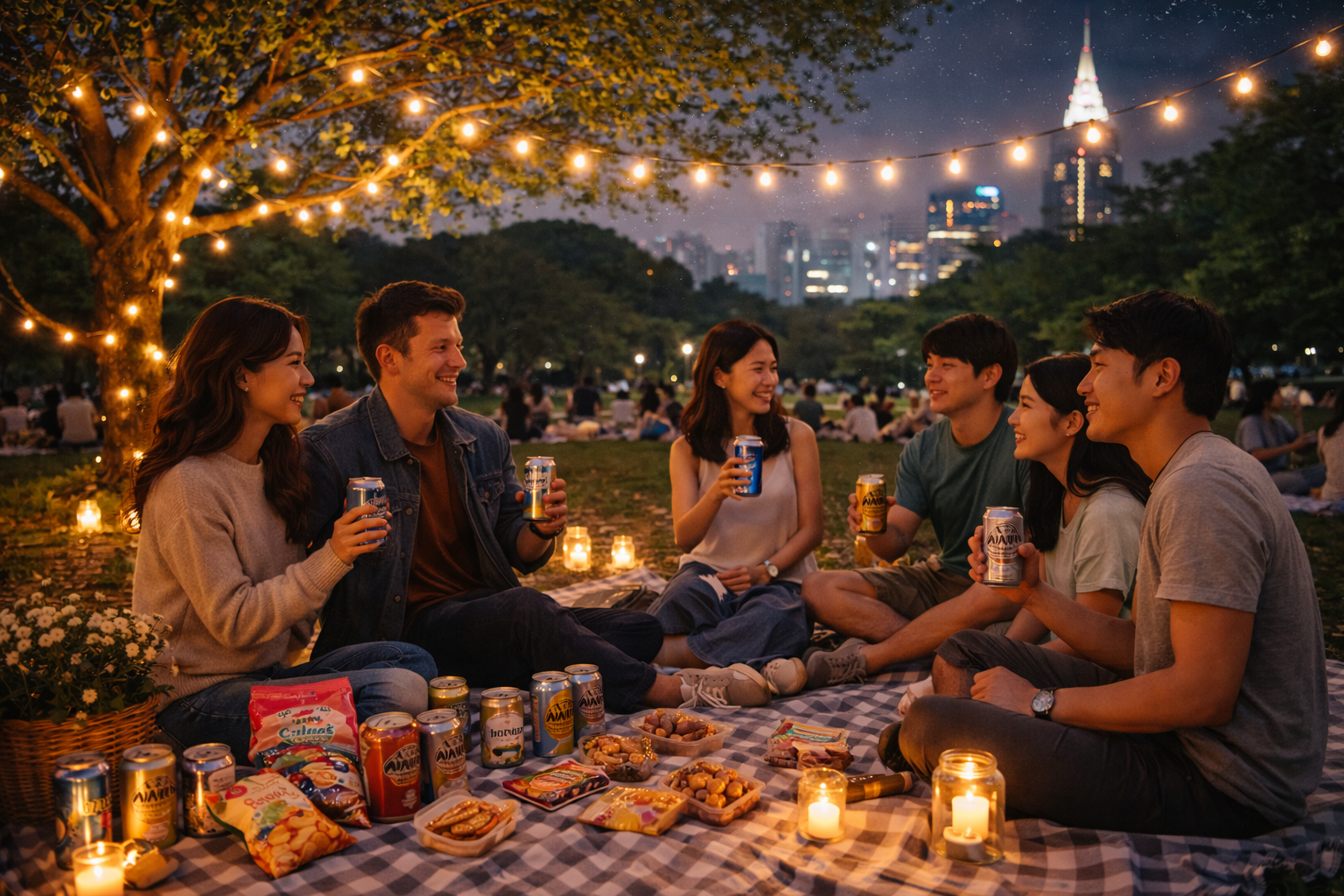 【女性主催】途中参加ＯＫ！代々木公園でナイトピクニック🌿‬🍻