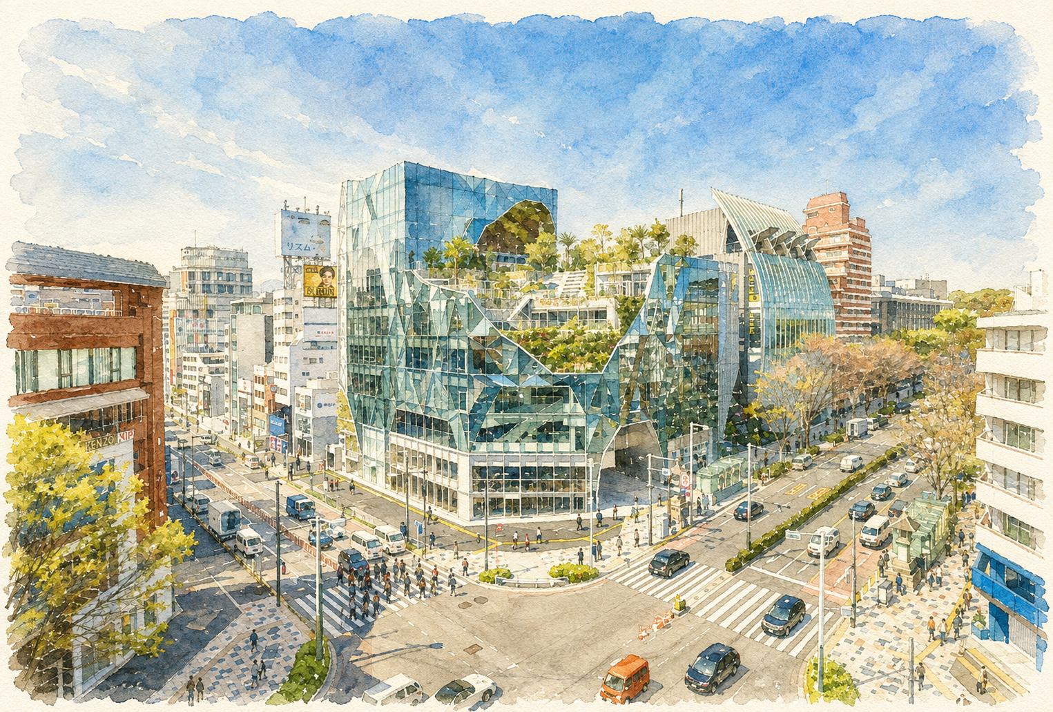 \一級建築士の解説付き/第14回 建築巡り@表参道🏢