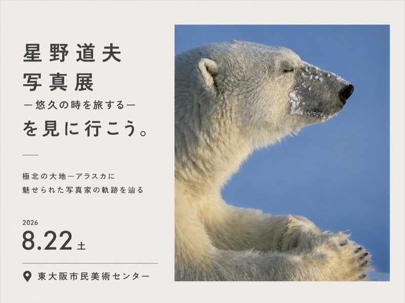 26/8/22(土) 東大阪市民美術センター 星野道夫の写真展を見に行こう。 