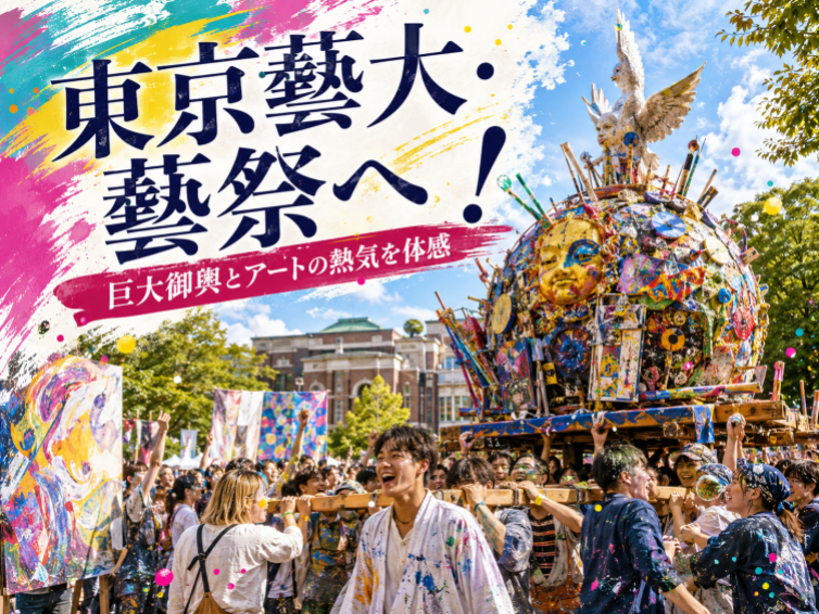 （平日限定）巨大御輿が動き出す！東京藝大・藝祭オープニング体験