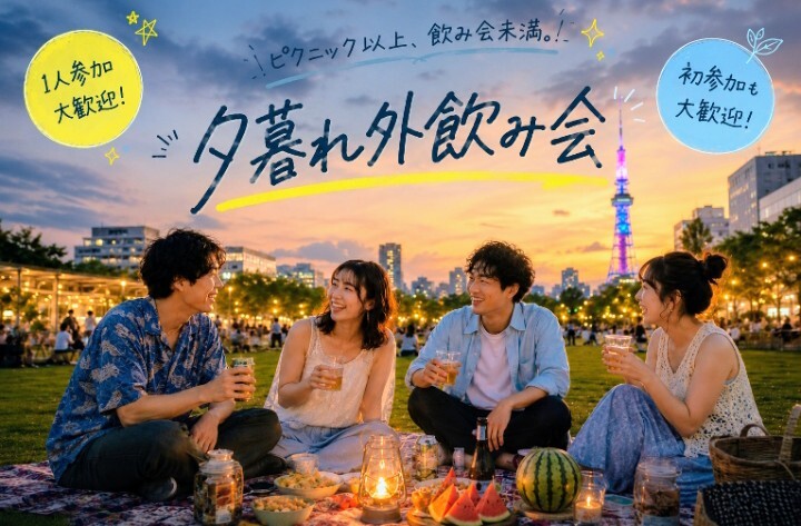🌇🍻☘️ゆる飲み！久屋大通りパークで乾杯しようの会🍀🍻🌇
9月5日(土)19時〜