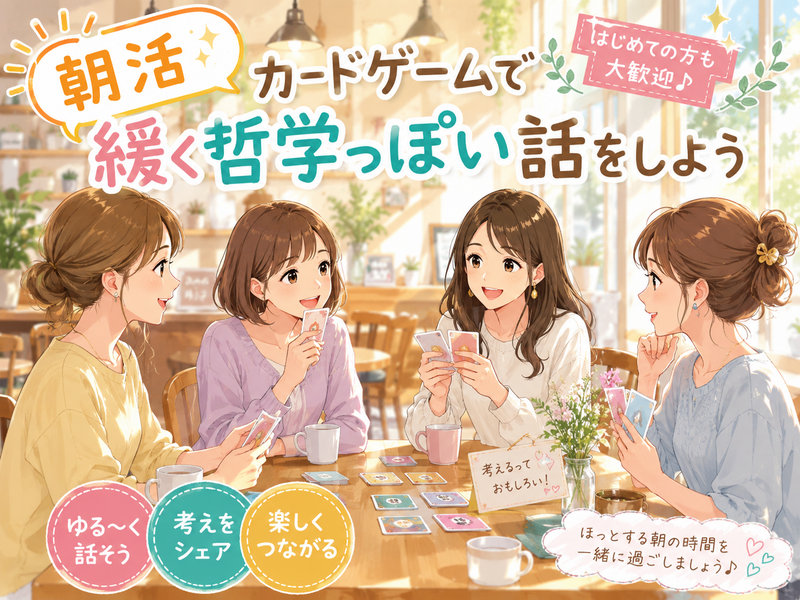 【8/25(火)立川開催】【女性主催】初心者歓迎！哲学カードゲーム『フィロとソフィー』で問いを楽しむ限定会🃏✨