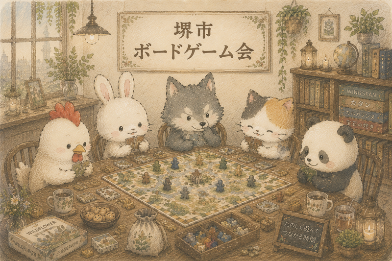 【堺市】少人数でゆったり♪初心者・お一人様歓迎ボドゲ会