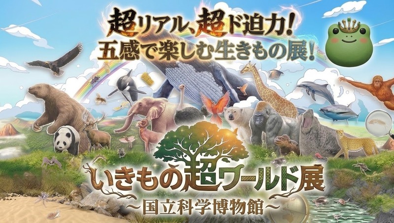 上野の科学博物館の展示「いきもの超ワールド展」に行ってみよう🦁