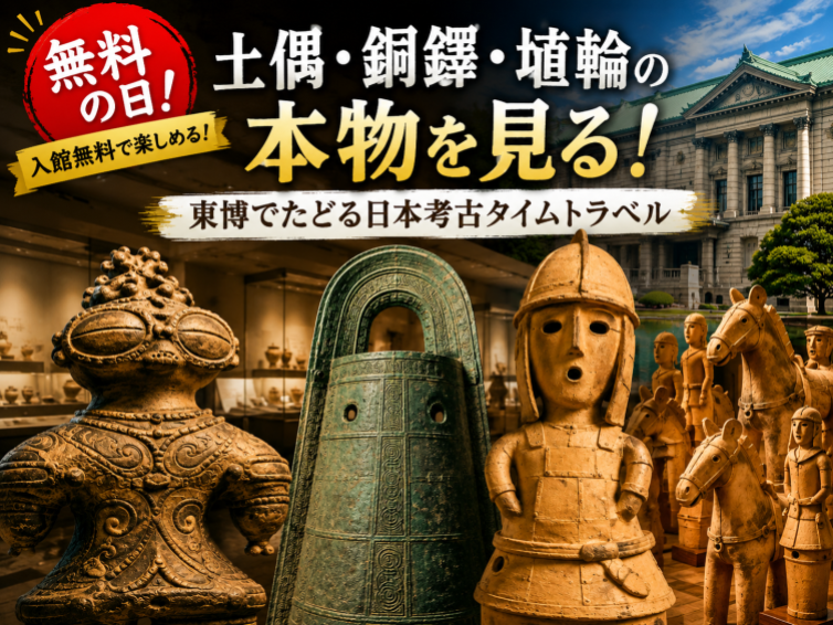 土偶・銅鐸・埴輪の本物を見る！東博でたどる日本考古タイムトラベル