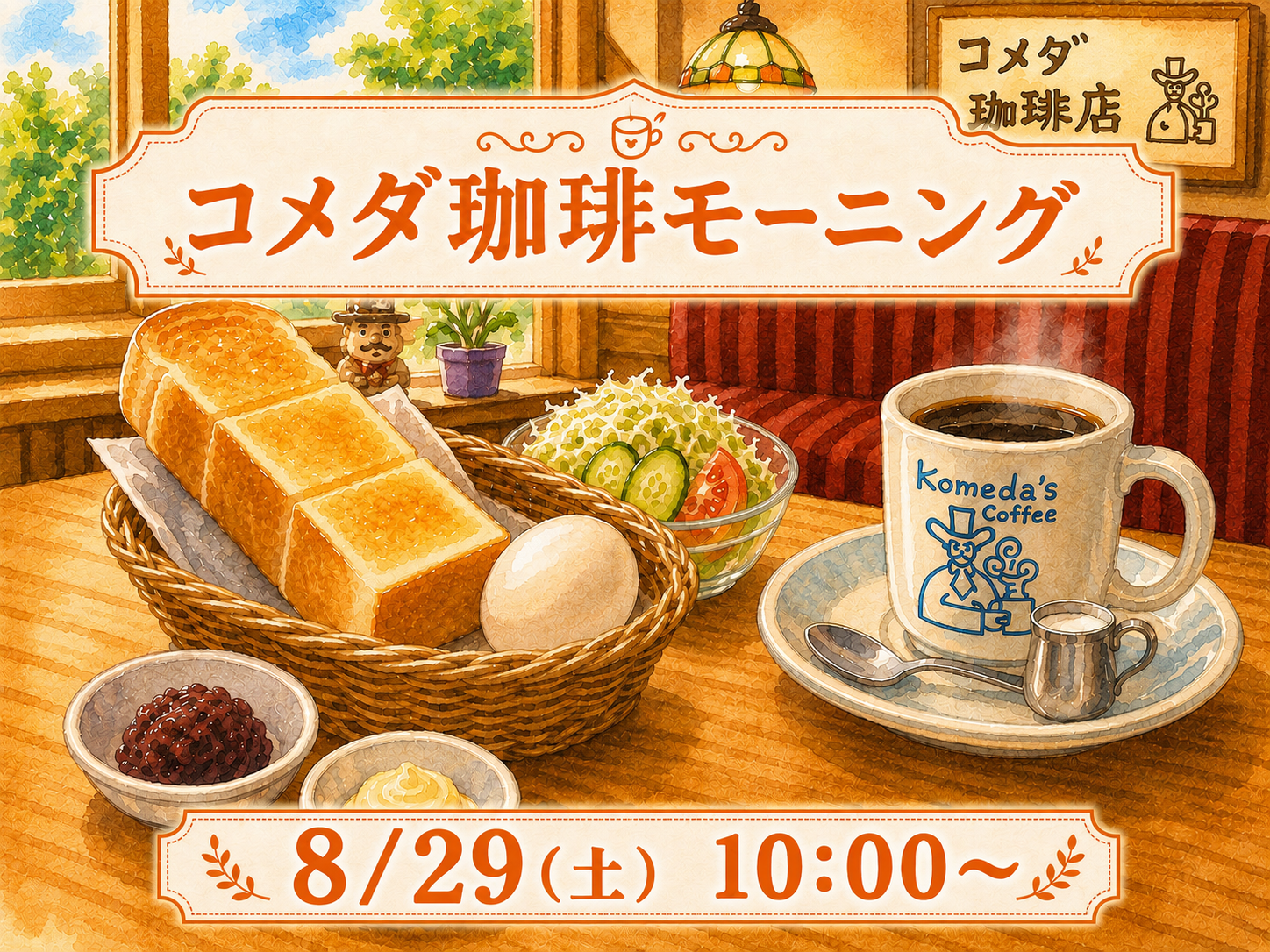 ゆったりコメダ珈琲モーニング☕️‪🔆‬