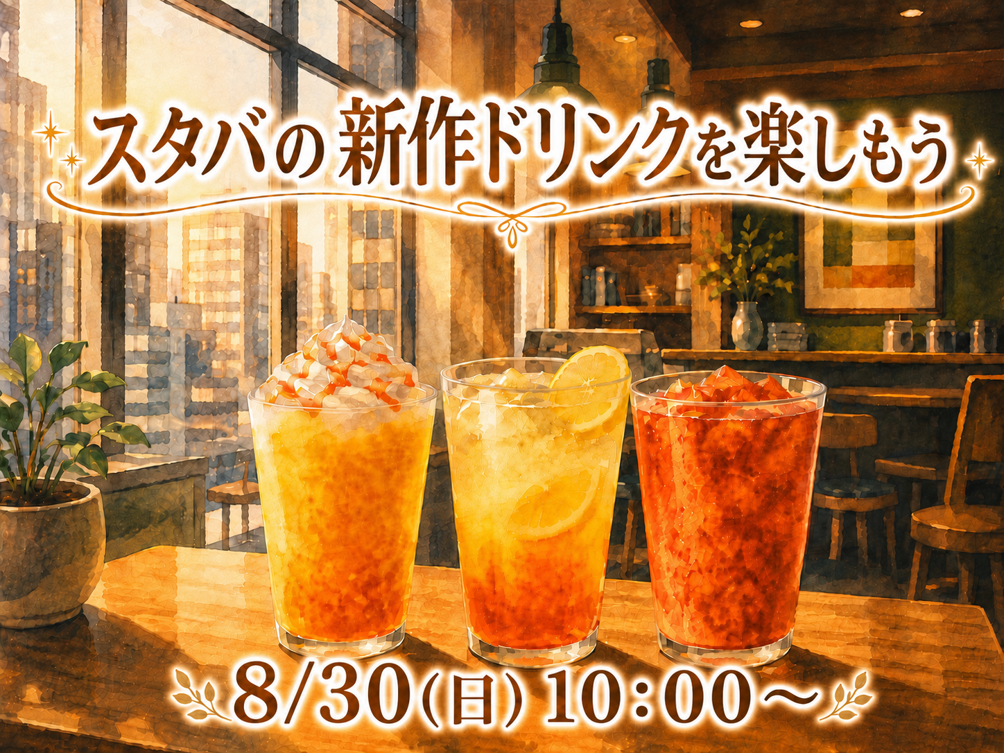 スタバの新作ドリンクで朝活🥤🌅