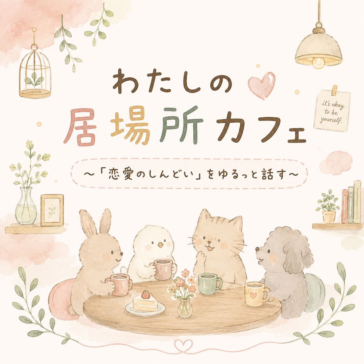 わたしの居場所カフェ
〜「恋愛のもやもや」をゆるっと話す〜