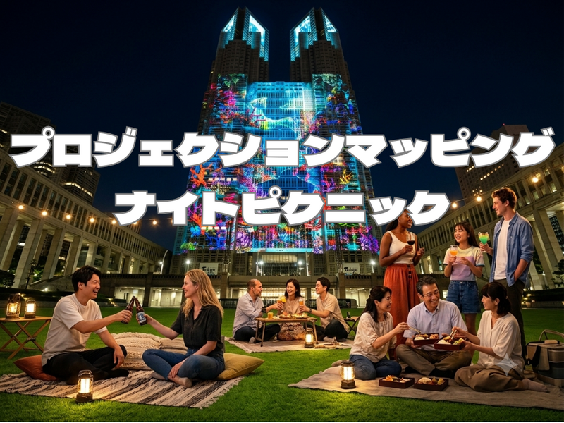 8/13（木）パリピゆうこりんの都庁プロジェクション＆マッピングナイトピクニック