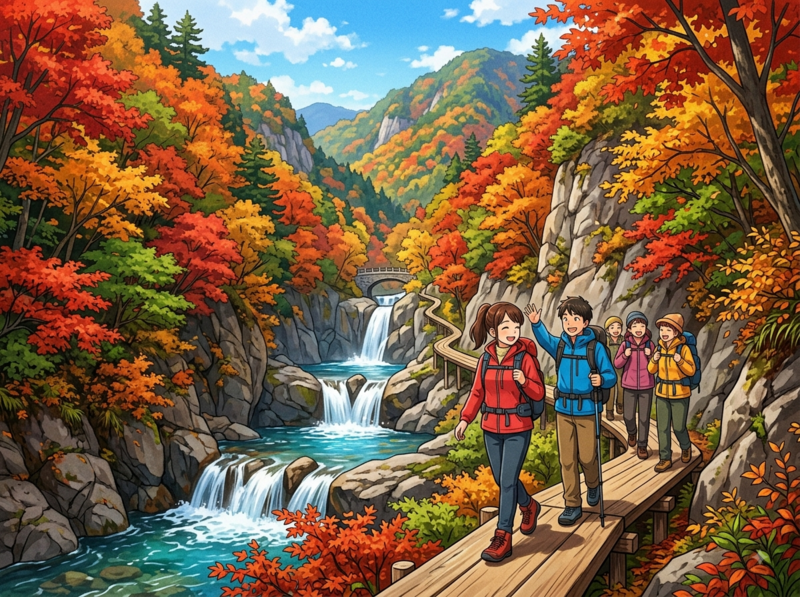 【U35限定】圧巻の紅葉の絨毯！🍁西沢渓谷ハイキング⛰️